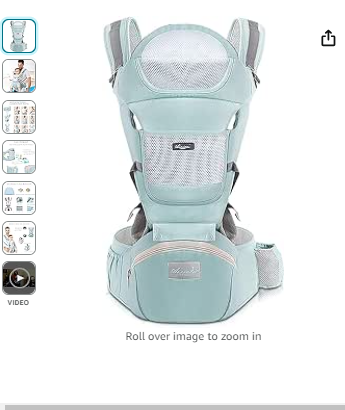 Ssonlun Baby Carrier, 6-in-1 Baby Strap